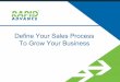 Define Your Sales Process To Grow Your Business