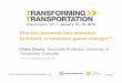 Electric powered two-wheelers (e-bikes): a welcome game-changer? - Chris Cherry - University of Tennessee, Knoxville - Transforming Transportation 2015