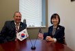 Chancellor Michael Harris,  IU Kokomo Chancellor  Welcomes President Hwa Jin Shim Sungshin Womens University, Seoul South Korea