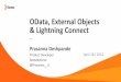 OData, External objects & Lightning Connect