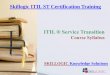 ITIL Service Transition Certification Training Syllabus