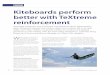 Case study - Kiteboards perform better with TeXtreme® reinforcement