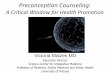 Preconception Counseling - A Critical Window for Health Promotion