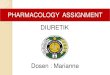 Diuretic pharmacology
