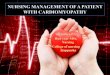 Nursing management of a patient with cardiomyopathy