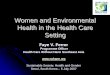 의료산업에 있어서의 여성과 환경건강 PPT(2007)
