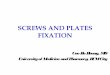Screws and plates fixation