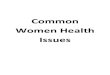 Common Women Health Issues