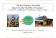 Community Based Nutrition-Recommendations From Community Surveys