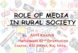 Role of media in rural society