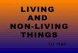 LIVING THINGS AND NON LIVING THINGS