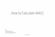 How to Calculate WACC