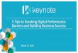 5 Tips to Breaking Digital Performance Barriers and Building Business Success