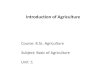 B.sc. agri i bo a unit 1 introduction of agriculture