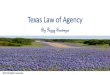 Texas Law of Agency