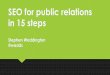 SEO for public relations in 15 steps