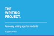The writing project