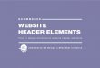 eCommerce website header elements