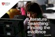 SES2203 Literature Searching 2015