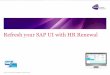 Refresh your SAP UI with HR Renewal