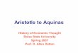 Aristotle To Aquinas