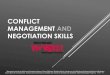 Conflict Management & Negotiation Skills