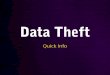 Data theft - Quick Statistics
