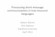 Processing short-message communications in low-resource languages