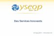 Yseop  : des  Services Innovants