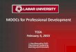 MOOCs for professional development TCEA Feb 2015