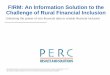 FIRM: An information solution to the challenge of rural financial inclusion