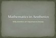 Mathematics in Aesthetics