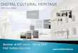 Digital cultural heritage spring 2015 day 2