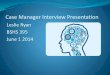 Case Manager Interview Presentation
