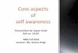 components of self awarness-cognitive styles, attitude towards change and core self evaluation