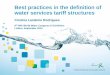 Best practices for water services tariff structures