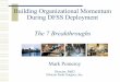 Building Organizational Momentum During DFSS Deployment