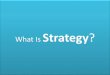 What is a strategy ?