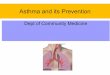 Asthma prevention Community medicine