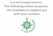 St Ivo Geography Department - GCSE Revision Support