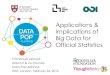 Applications & Implications of Big Data for Official Statistics - Emmanuel Letouzé