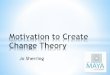 Motivation to create change theory