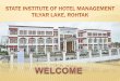 State institute of hotel management, Rohtak Haryana
