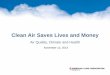 Holmes-Gen: Clean Air Saves Lives and Money: Air Quality, Climate and Health