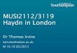Haydn in London week 1
