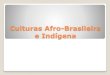 Culturas afro-brasileira e indígena