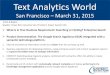 Text Analytics World - Expert System USA