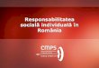 Responsabilitatea sociala individuala in Romania