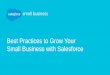 Best practices to grow your small business with Salesforce