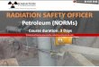 Radiation safety officer training– petroleum (norms) – 3 days